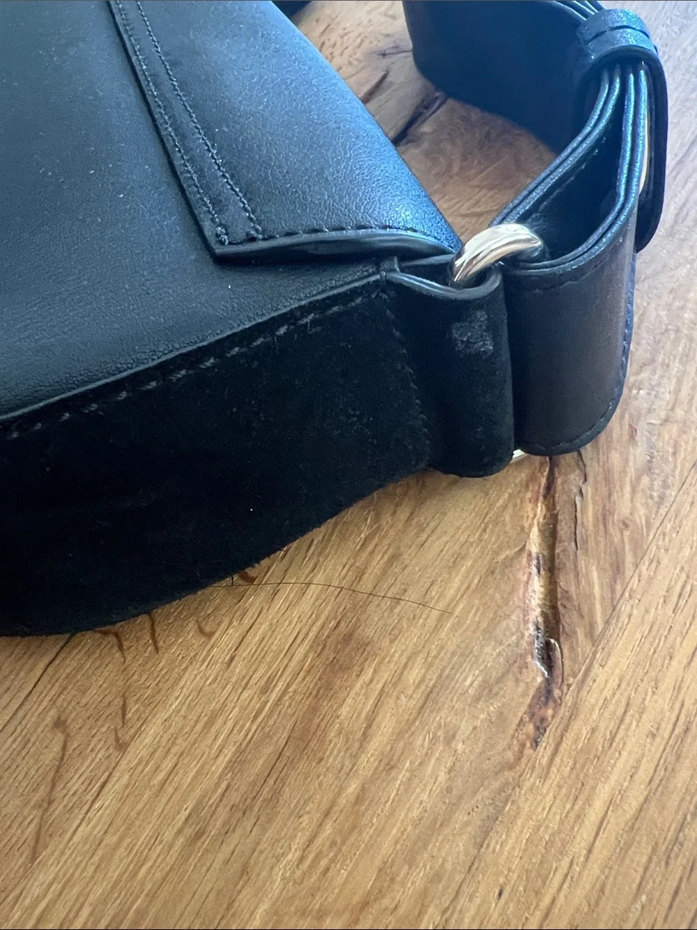 Ted Baker Leather and Suede Saddle bag